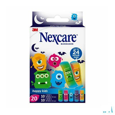 Nexcare 3m Happy Kids Monstres Pansement 20 N0920mo  -  3M