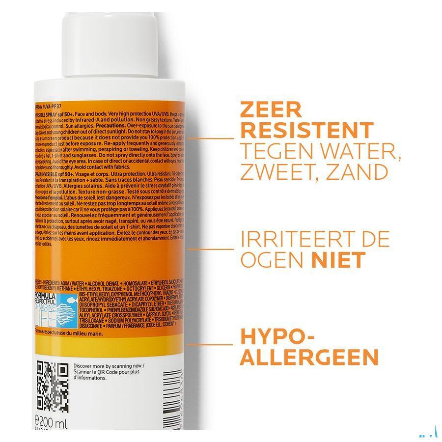 Anthelios Spray Invisible Ip50+ Parfum 200 ml  -  La Roche-Posay