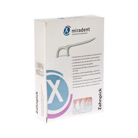 Miradent Cure-dent Avec Fil Dentaire 100 Pcs Emballe Individuellement  -  Eureka Pharma