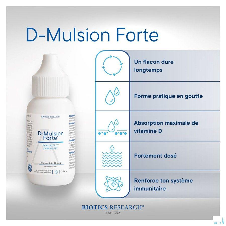 Biotics D-Mulsion Forte (Vitamine D) 29.6 ml  -  Energetica Natura