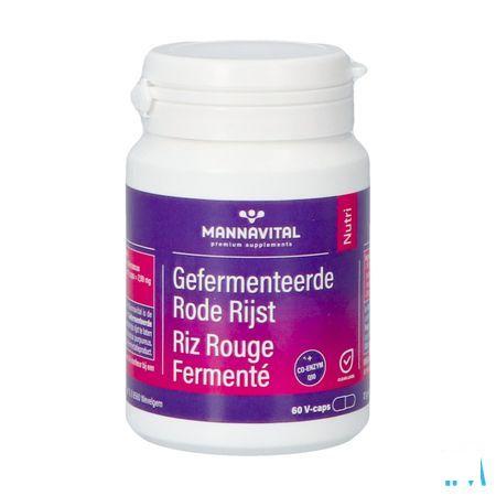 Mannavital Gefermenteerde Rode Rijst V-Caps 60