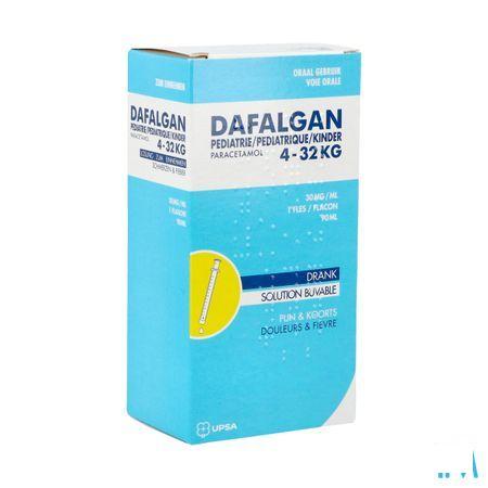 Dafalgan Pediatrie 30 mg/ml Siroop Flacon 90 ml