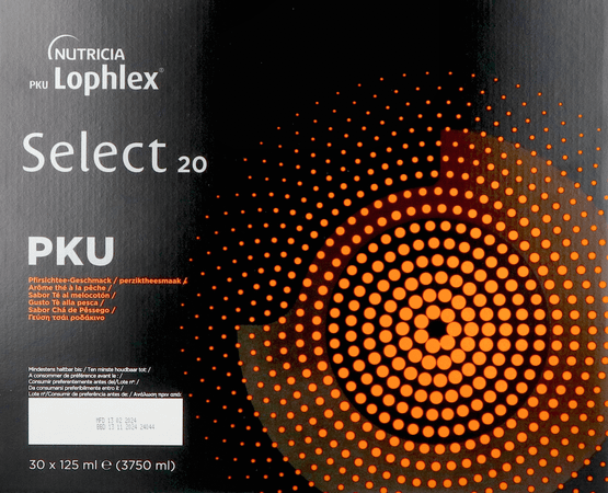 Pku Lophle x Select 20 Perzikthee 30 x 125 ml
