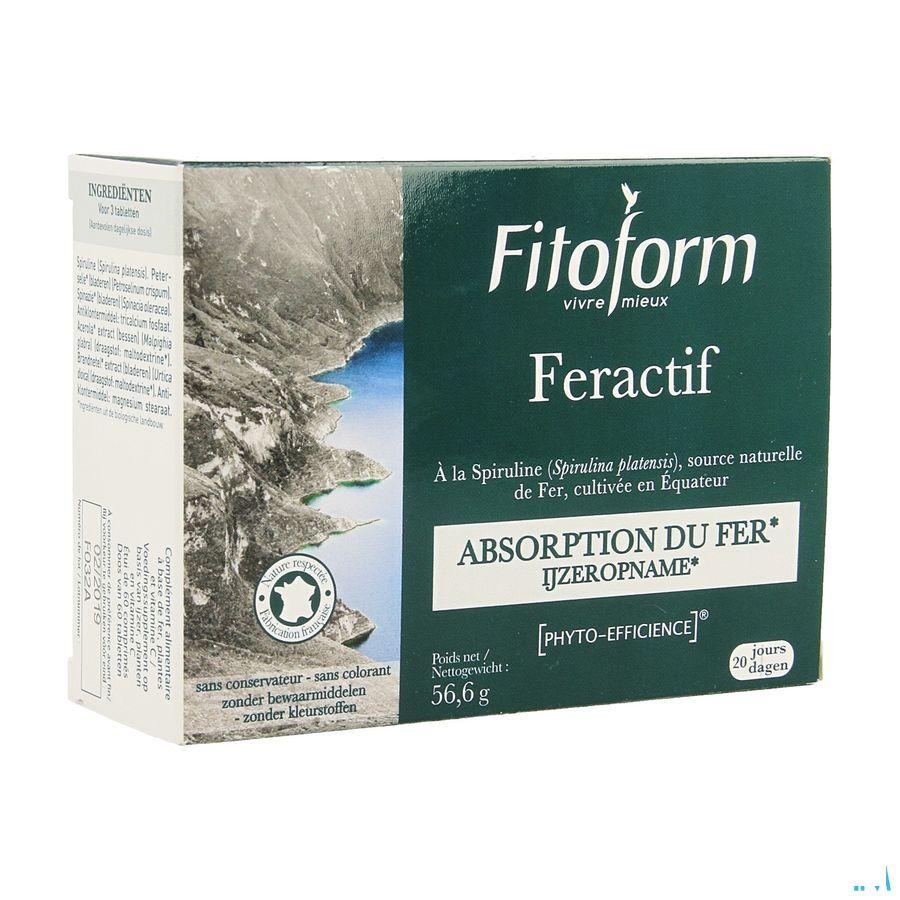 Fer'actif Blister Comprimes 60 Fitoform  -  Bioholistic Diffusion