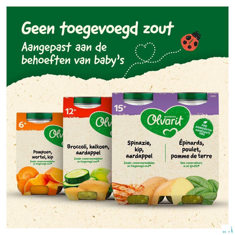Olvarit Wortel Kip Puree 2x200 gr 8m01  -  Nutricia