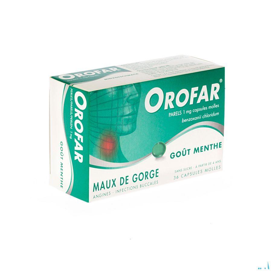Orofar Menthe-munt Forte 36 Perles