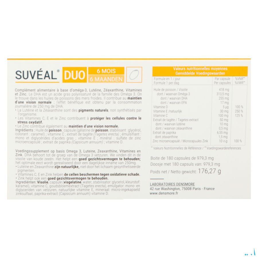 Suveal Duo 6M Caps 180