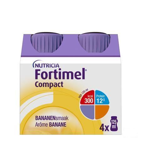 Fortimel Compact Banaan 4x125 ml  -  Nutricia