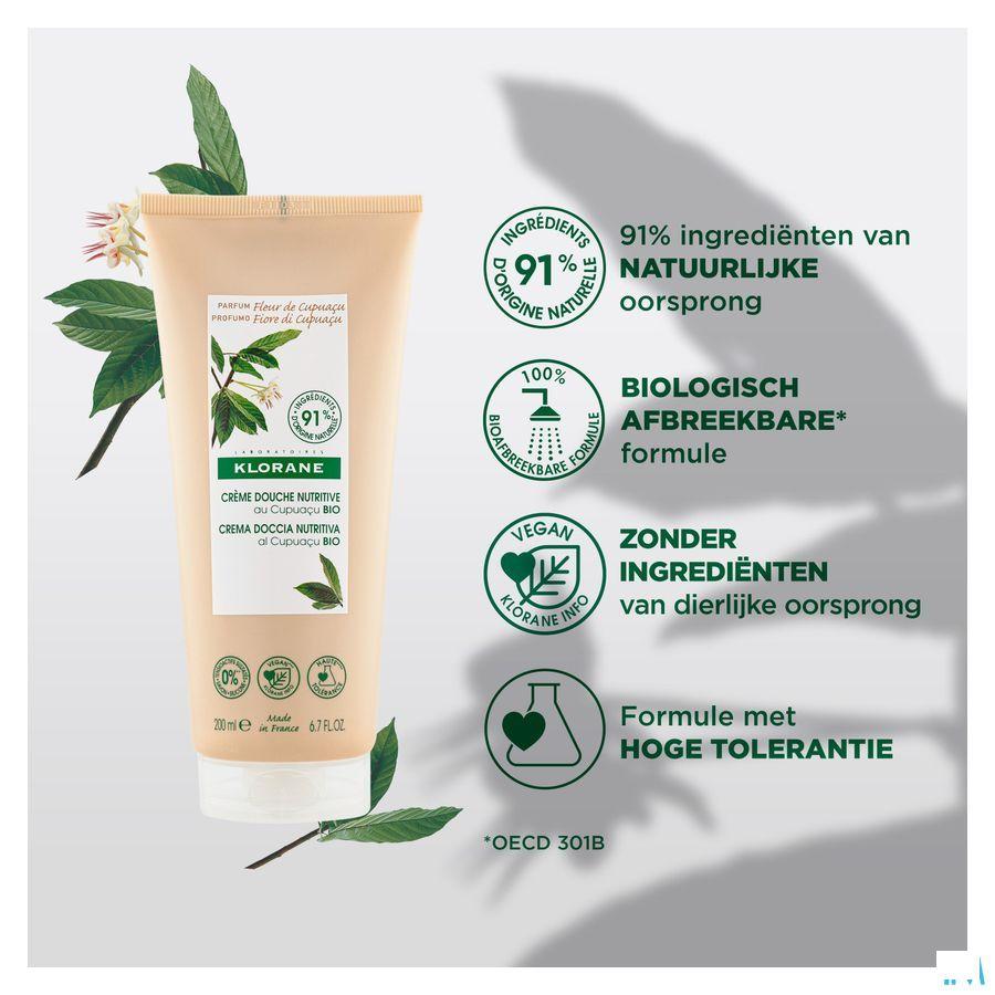 Klorane Lichaam DoucheCreme Cupuacubloem 200 ml