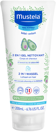 Mustela Pn 2in1 Wasgel 200 ml