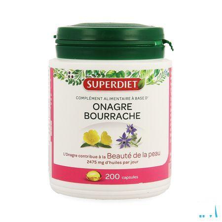 Super Diet Onagre Bourrache Capsule 200  -  Superdiet Laboratoires