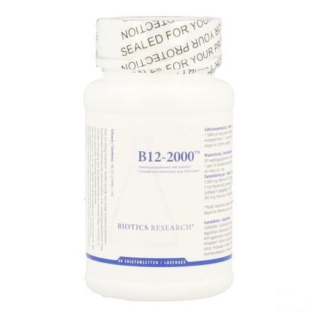 Biotics B12-2000 60 zuigtabletten  -  Energetica Natura