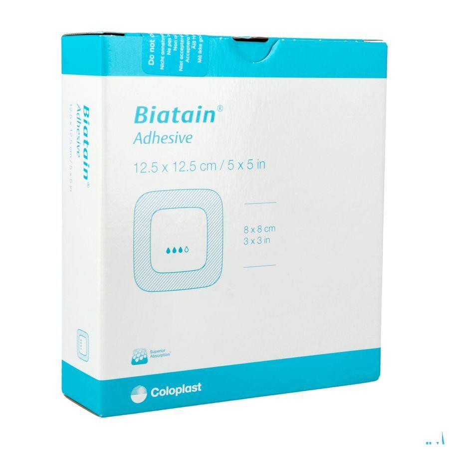 Biatain Schuimverband Adhesive 12,5x12,5cm 10 33430  -  Coloplast