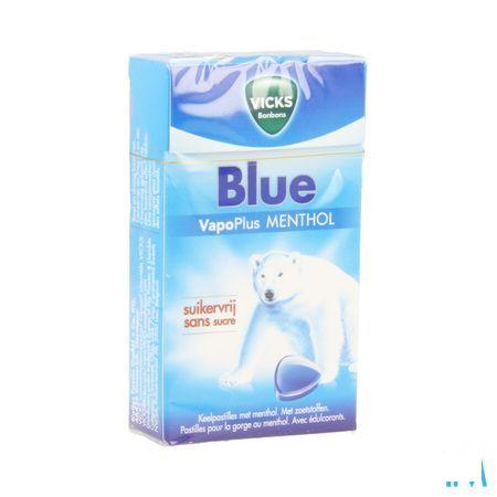 Vicks Past Blauw zonder suiker 40 gr Box