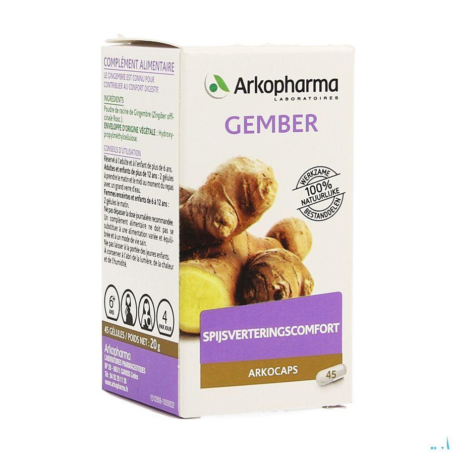 Arkocaps Gember Plantaardig 45  -  Arkopharma