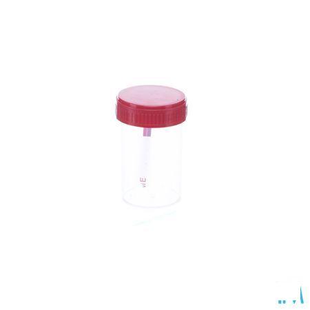 Pot Stoelgang Deksel+Lepel 60 ml N/St Vf-Med