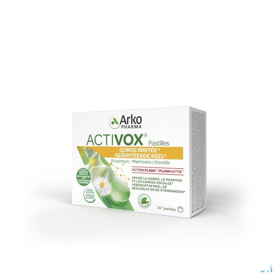 Activox Adoucis. Gorge Menthe-eucalyptus Pastille 24  -  Arkopharma