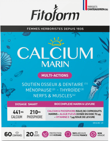 Calcium Marin Tabletten 60 Fitoform  -  Bioholistic Diffusion
