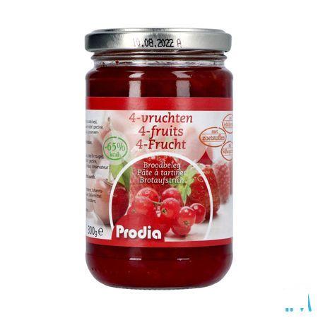 Prodia Broodbeleg 4 Vruchten + Maltitol 300 gr 6189  -  Revogan