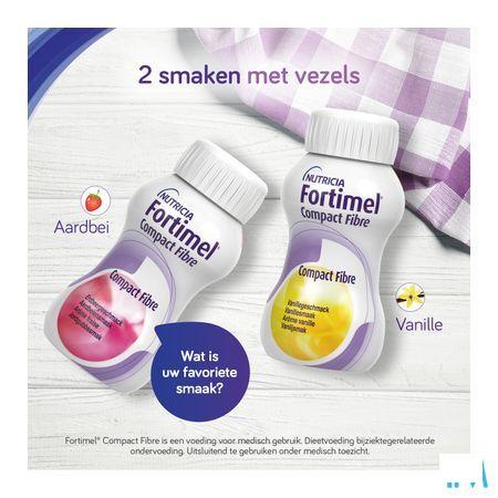 Fortimel Compact Fibre Aardbei 4x125 ml  -  Nutricia