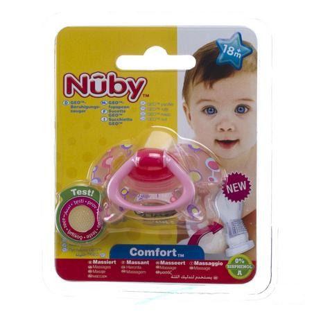 Nuby Geoac Orthodontische Fopspeen - 18m +   -  New Valmar