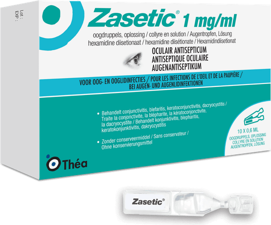 Zasetic 1Mg/ml Opl  Oogdruppels 10 x 0,6ml