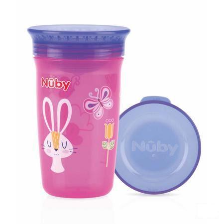 Nuby 360r Wonder Cup 300 ml Roze 6m +   -  New Valmar