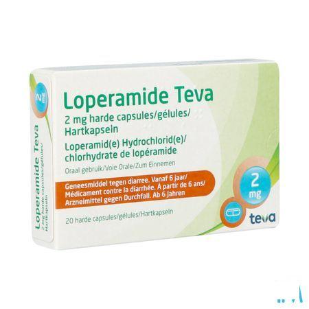 Loperamide Teva Capsule 20 X 2 mg 