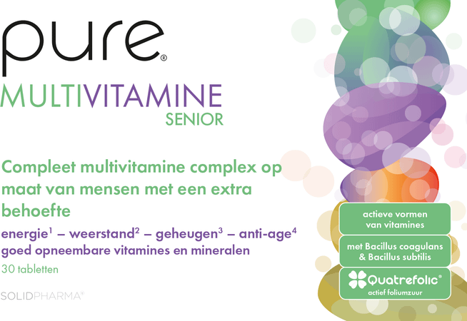Pure Multivitamine Senior Tabl 30