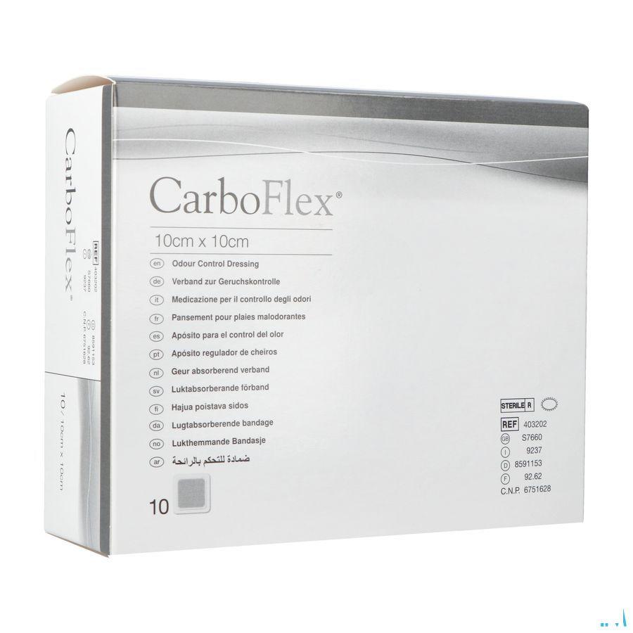 Carboflex Verband Abs.n/adh 10x10cm 10  -  Convatec