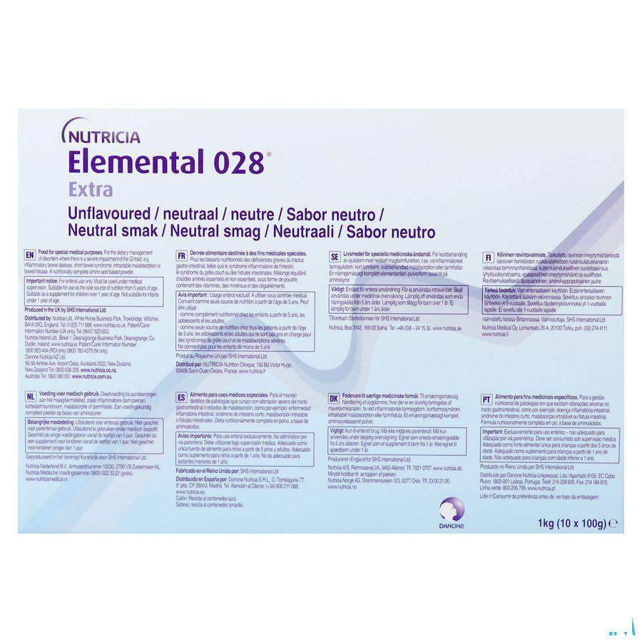Elemental 028 Extra Neutre Sachet 100 gr  -  Nutricia