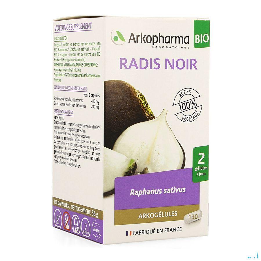 Arkogelules Radis Noir Bio Capsule 130  -  Arkopharma