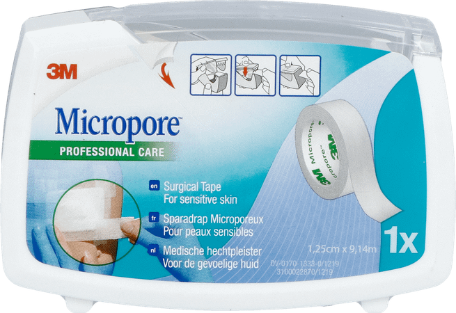 Micropore 3m 12,5mmx9,1m Nieuwe Dispenser 1530p-0d  -  3M