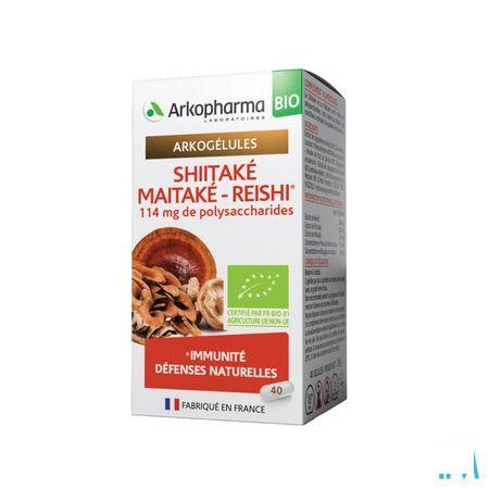 Arkogelules Shiitake Maitake Reishi Bio Caps 40