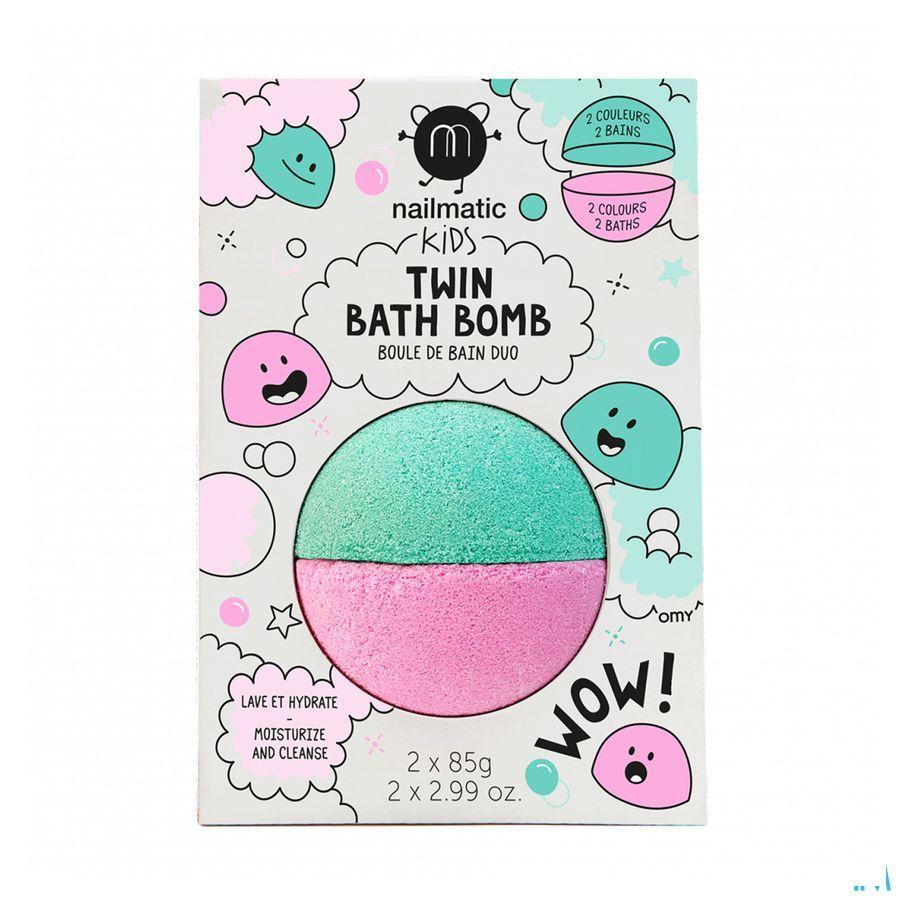 Nailmatic Kids Duo Bruisbal Rose&Groen 2X85G