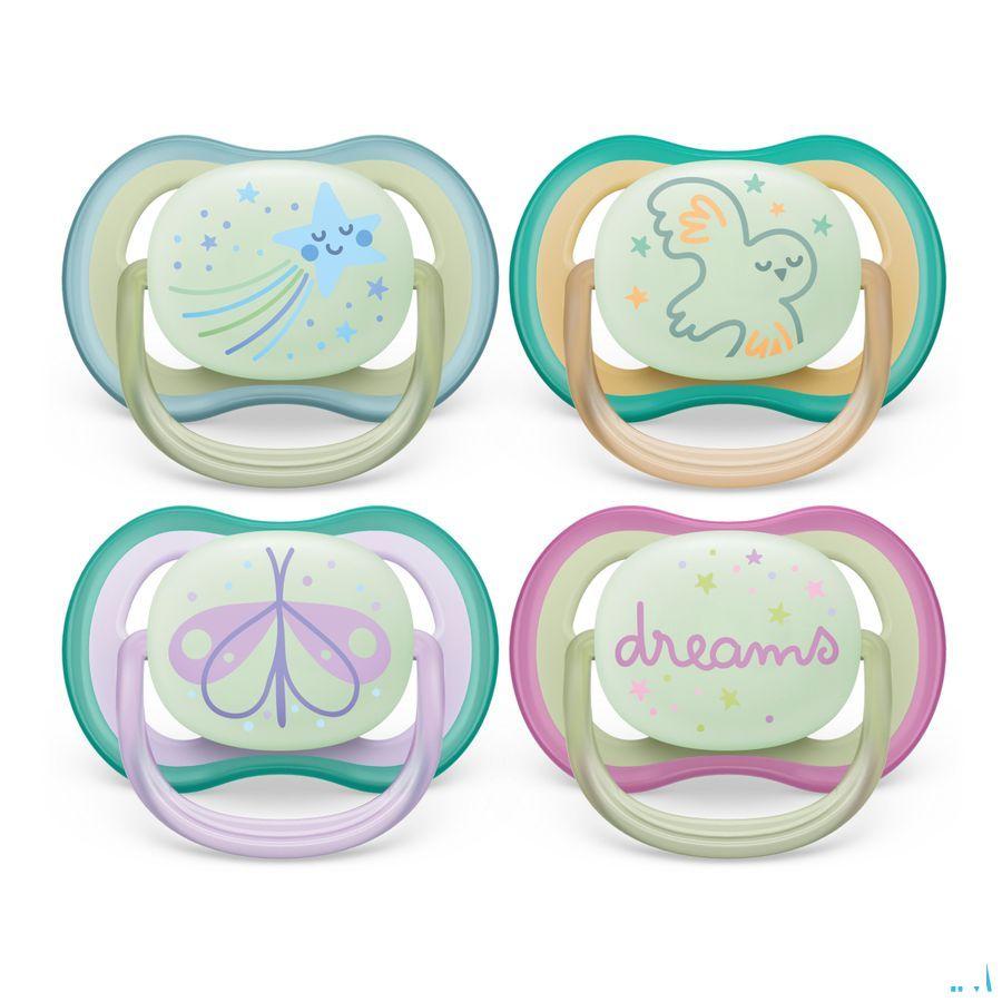 Philips Avent Fopspeen +0M Air Night Mix Scf376/17