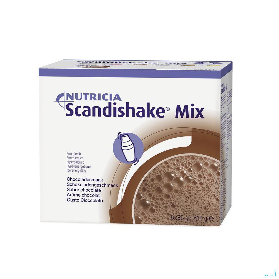 Scandishake Mix Chocola Zakje 6x85 gr  -  Nutricia