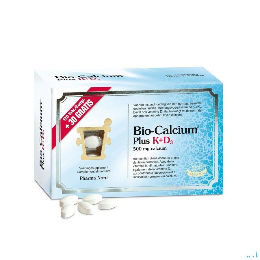 Bio-calcium Plus K + d3 Tabletten 120 + 30  -  Pharma Nord