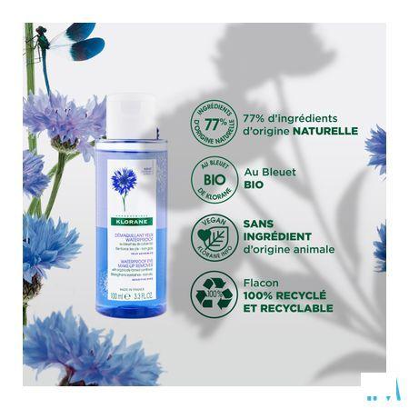 Klorane Bleuet Demaquillant Waterproof Flacon 100 ml
