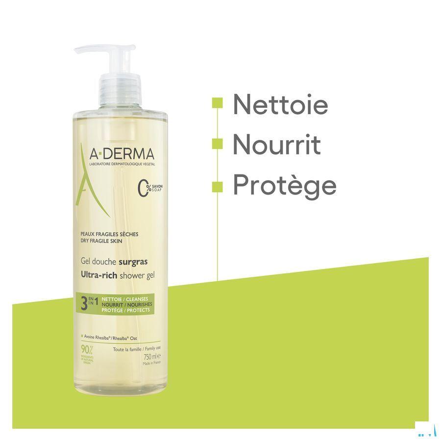 Aderma Gel Douche Surgras 750 ml