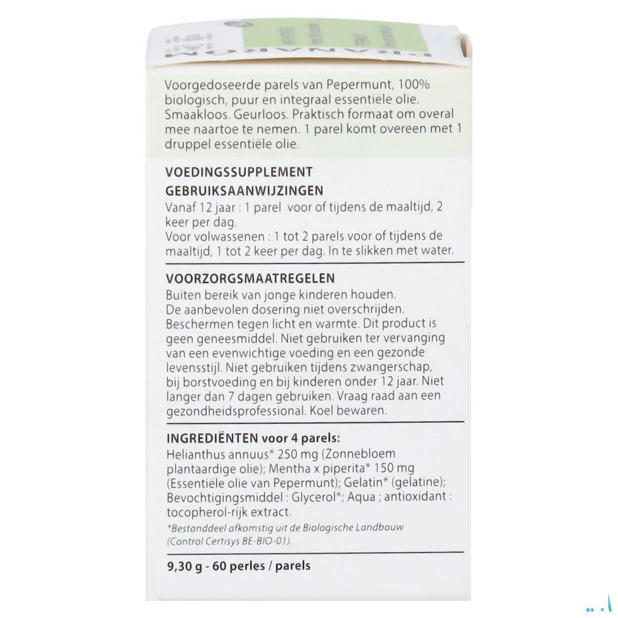 Parels Pepermunt Bio Ess Olie Caps 60 Pranarom