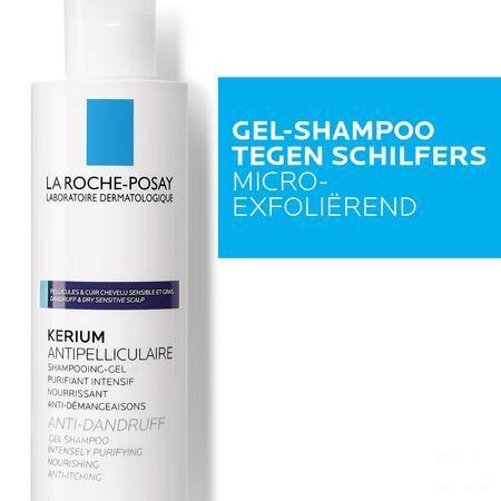 Kerium Shampooing Gel Antipelliculaire Pg 200 ml  -  La Roche-Posay