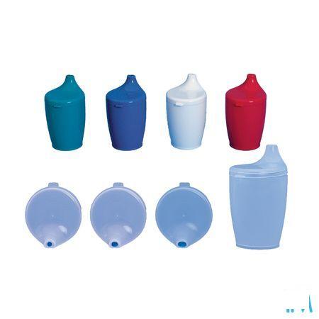 Beker + deksel 12mm -handvat Blauw