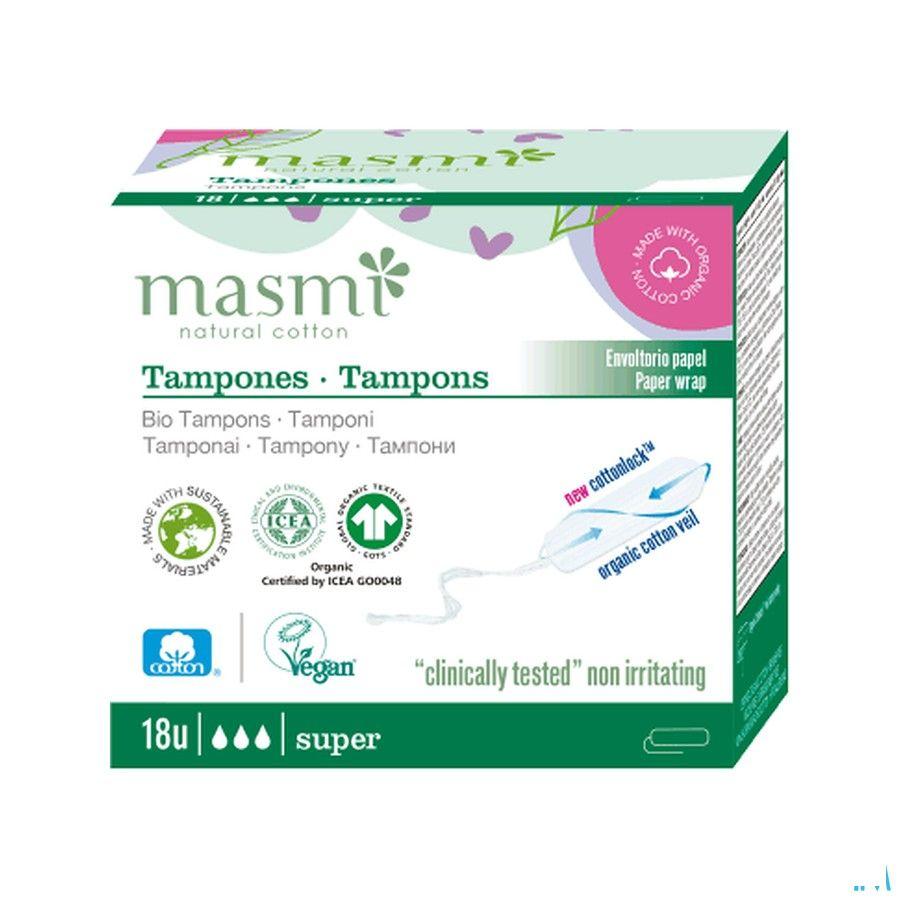 Masmi Tamon Coton Bio Super Sans Applicateur 18  -  Natur'Inov