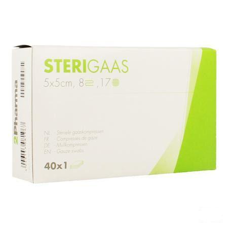 Sterigaas Kompres Steriel 8l 5,0x 5,0cm 40x1