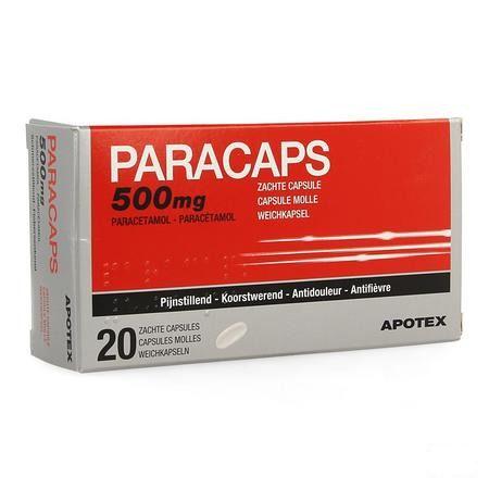 Paracaps 500 mg Capsule Molles 20 X 500 mg
