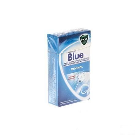 Vicks Past Blauw zonder suiker 40 gr Box