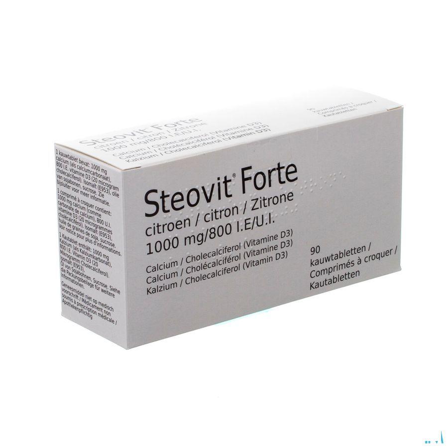 Steovit Forte Citron 1000 mg/800UI Comprimes Croq 90