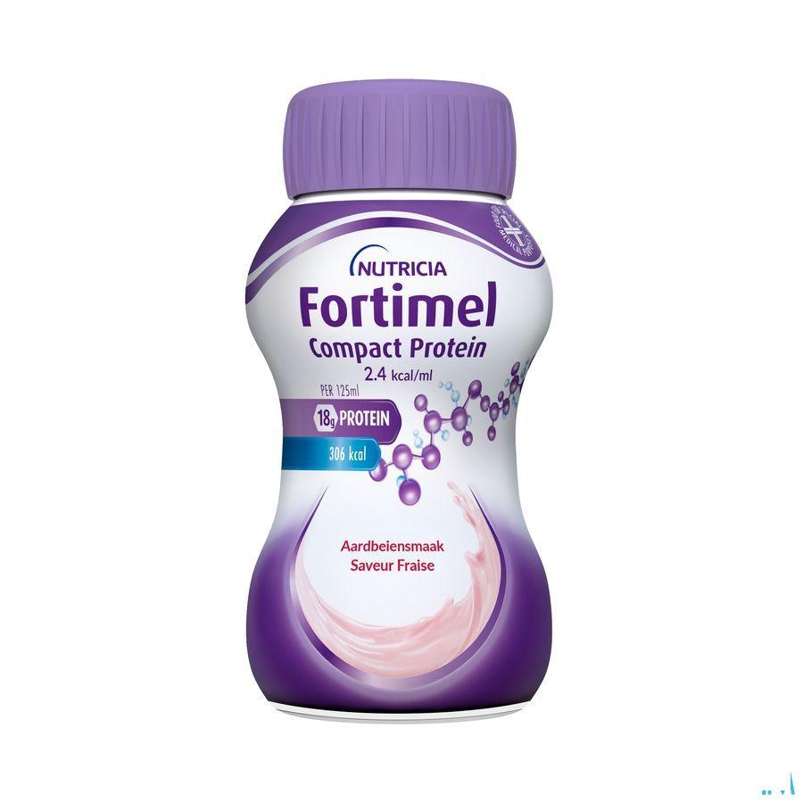 Fortimel Compact Protein 2.4Kcal Aardbei 4X125ml