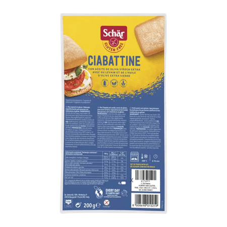 Schar Ciabatta Glutenvrij 200 gr 6593  -  Revogan